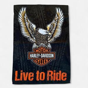 Double sided harley davidson garden flag